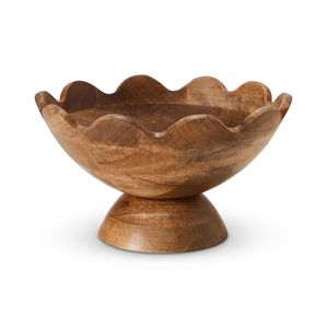 Bol en bois de manguier de haute qualité, matériau réaliste pur, best-seller, noix de parement polie avec base en métal doré, décoration d'intérieur - Product Image 5