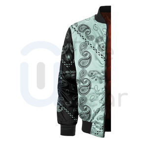 Chaqueta Bomber de Invierno para Hombre de Alta Calidad, Cuello Alto, Impresión Frontal Personalizada, a la Moda, para Carreras, Ciclismo, Otoño, Aire Libre, Estilo Urbano - Product Image 3