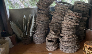 Base de guirlande de Noël en rotin naturel fait à la main pour la décoration de vacances et l'artisanat de bricolage du Vietnam décoration de Noël - Product Image 6