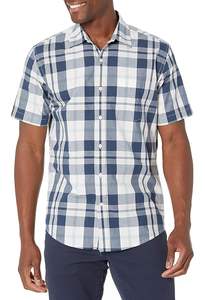 Chemise en satin 100% coton à manches courtes pour homme, pour l'été - Product Image 2