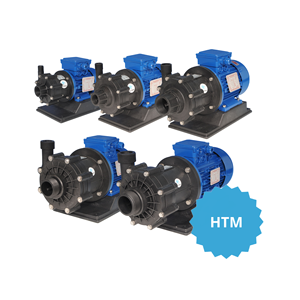 Italian magnetic centrifugal pumps HTM 4 - 6 - 10 - 15 - 31 made of PP PVDF for acid handling water pumps - Product Image 2