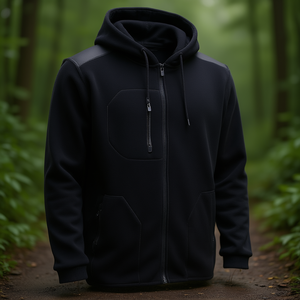 Chaqueta de Forro Polar Negra Zipp-In Working Extreme Gr.L, Sudadera con Capucha y Sudadera Promocional ELKA Rainwear - Product Image 3
