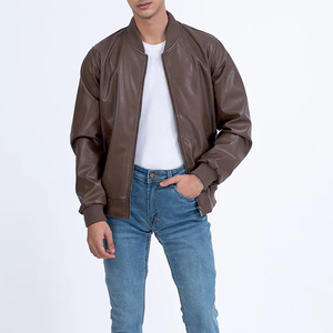 High Quality Custom Logo Leather <b>Jacket</b> For Men Wholesale Price <b>Winter</b> Season Leather <b>Jackets</b> In <b>Cheap</b> Price - Product Image 4