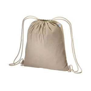 Zaino in Cotone Riciclato Melange, Gadget Sostenibili per Promozioni - Product Image 1