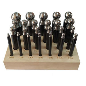 Juego de punzones de joyería (36 piezas) con soporte de madera - Product Image 1