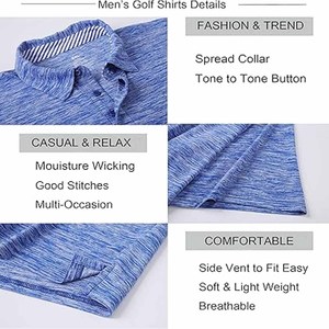 Vente en gros de haute qualité, polo simple avec logo brodé pour hommes, simple et décontracté, fabriqué par Dress Sports - Product Image 5