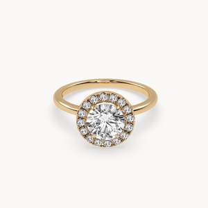 แหวนหมั้นเพชรเพาะเลี้ยงในห้องปฏิบัติการ Harvey ทอง 14k - Product Image 4