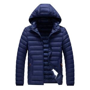 แจ็คเก็ตกันลมแบบหนาสีดำมีฮู้ดสำหรับผู้ชายแจ็คเก็ตแบบพองสำหรับฤดูหนาว - Product Image 4