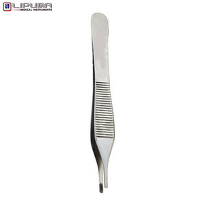 Etiqueta OEM Adson Brown Forceps Instrumentos quirúrgicos manuales para el manejo de tejidos delicados Agarre Estándar DE SEGURIDAD MOL al por mayor - Product Image 6