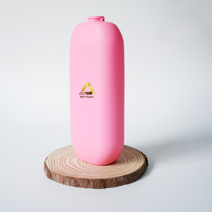 Bouteille d'aspect aluminium PET personnalisée de 500ml avec pompe à mousse pour nettoyant pour le visage et la crème - Product Image 1