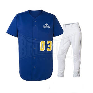 Uniforme de baseball de qualité supérieure uniforme de baseball à séchage rapide pour hommes uniforme d'équipe de baseball à manches courtes - Product Image 1
