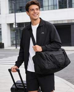 Bolsa de Lona Deportiva Plegable OEM de Poliéster con Cierre de Cremallera, Mochila de Viaje de 20 Pulgadas para Hombre, Bolsa de Fin de Semana - Product Image 3