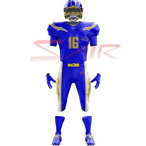Uniformes de football américain de haute qualité, respirants, antibactériens, à séchage rapide, grandes tailles, designs personnalisés, impression numérique 100% - Product Image 3