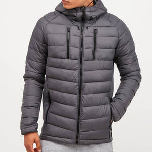 Vestes bouffantes sur pied avec logo personnalisé OEM à la mode pour hommes 2022 vestes à bulles personnalisées pour hommes hiver imperméable réversible coupe-vent - Product Image 1