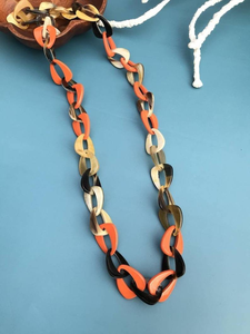 Collar de cuerno de boda bohemio-Colgante tallado a mano con acentos de turquesa de glowin fashion - Product Image 2