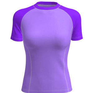 Logotipo personalizado Rash Guard Surf Deportes acuáticos Natación Compresión Top Shirt Mujeres Entrenamiento Running Tops Rash Guard Gym T-Shirt - Product Image 2