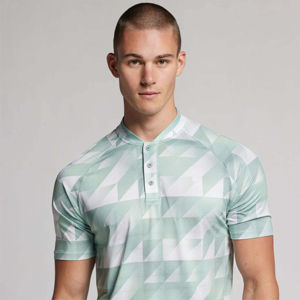 Chemise à manches courtes en toile anti-plis personnalisée pour homme – Élégante, confortable pour le sport et les activités estivales – Motif uni, décontractée - Product Image 2