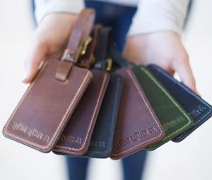 Logo personnalisé Etiquettes à bagages de haute qualité en cuir véritable Etiquettes à bagages sûres et durables LLT-0045C - Product Image 4