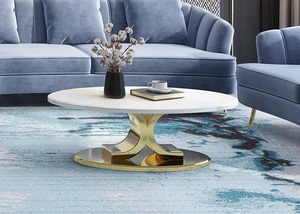 2026 Branded Home Furniture Top <b>Dining</b> Room <b>Table</b> Set Modern Design Extendable Marble Top Stainless Steel <b>Dining</b> <b>Table</b> - Product Image 4