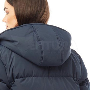 Dernier style Veste matelassée chaude d'hiver pour femmes personnalisée Solide Col montant respirant Séchage rapide Tissu tricoté - Product Image 2
