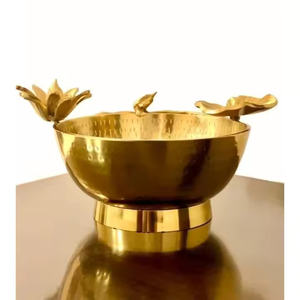 Design exclusif marteau doré fini travail avec poignée saladier pour hôtel maison restaurant décoratif table salon - Product Image 3