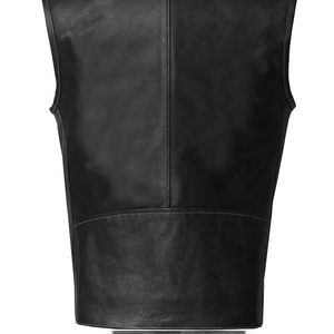 Nouveau design Gilet de motard en cuir Gilet de moto pour hommes Gilet d'extérieur sans manches en cuir de style motard - Product Image 6