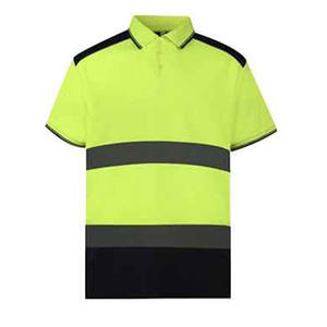 Camisa reflectante con logotipo personalizado para hombre, camisa reflectante de seguridad de alta visibilidad, ropa de trabajo de alta visibilidad, Media manga, Polo personalizado 2025 para hombre - Product Image 1