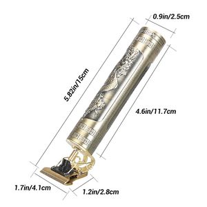Tondeuse à cheveux sans fil rechargeable professionnelle, kit de toilettage, lame en acier inoxydable pour le rasage de la barbe dans les salons de coiffure - Product Image 5