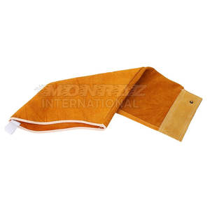 2025 Leather Welding <b>Arm</b> Sleeves Flame Retardant Protection Heavy Duty Cowhide Leather Welding <b>Arm</b> Heat Resistant - Product Image 2
