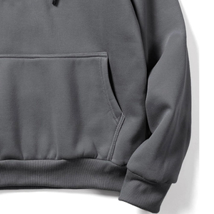 เสื้อฮู้ดผ้าฟลีซสำหรับผู้ชายเสื้อมีฮู้ดผ้าคอตตอนผสม - Product Image 4