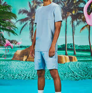 Conjunto Deportivo de Verano para Hombre, Talla Grande, Dos Piezas, Diseño de Logotipo Personalizado, 100% Algodón - Product Image 6