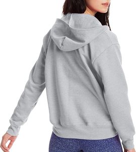 Sweat-shirt décontracté chaud en molleton à fermeture éclair intégrale pour femme, mélange de coton EcoSmart - Product Image 2