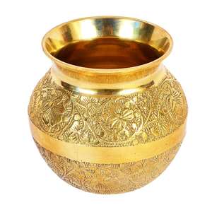 Pooja Lota Brass Peetal Kalash Lota <b>for</b> Festival Pooja Puja Home Decorative Item - Product Image 2