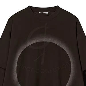 Camiseta de doble capa de confort diario de diseño moderno para mujer para estilo de patrón personalizado ¡Traje de aspecto informal en capas con estilo! - Product Image 3