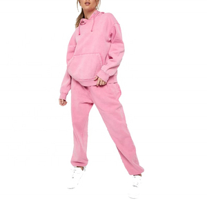 Nouveau style de survêtement personnalisé pour femmes délavé à l'acide en survêtement respirant à séchage rapide de qualité supérieure avec logo personnalisé ensembles pour femmes - Product Image 1