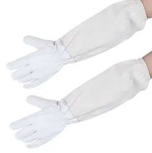 Gants d'apiculture en cuir jaune de haute qualité du Pakistan anti-coupure anti-dérapant anti-statique anti-vibration - Product Image 3