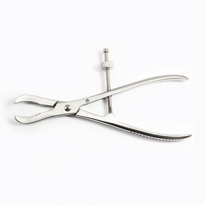 <b>Small</b> Manual Reduction Forceps Spin Lock Serrated Jaws Stainless Steel High Quality CE Certified Orthopedic Surgical Instrument - Product Image 2