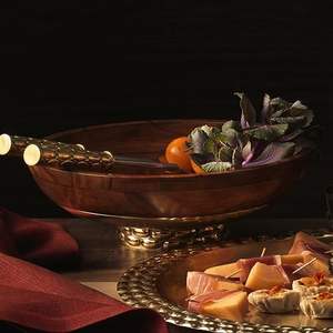 Décor unique à n'importe quelle Table Chocolat Fruits secs Bol de service Décoration de la maison Bol en métal Fruits secs Dates Bol de serveur - Product Image 4