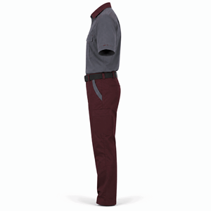 Uniforme de Guardia de Seguridad Personalizado en Gris y Marrón, Camisa de Manga Corta y Pantalones Cargo con Cinturón para Personal de Instalaciones, Venta al Por Mayor, Suministro OEM - Product Image 6