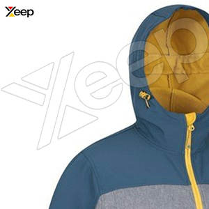 OEM Breathable <b>Hooded</b> Winter Mens <b>Soft</b> <b>Shell</b> <b>Jacket</b> High Quality Water & Windproof Front Logo - Product Image 3