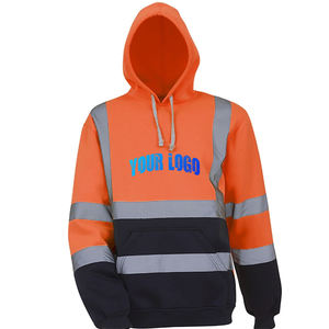 Chaleco de Alta Visibilidad al por Mayor OEM, Impermeable, Reflectante, de Malla, con Logotipo Personalizable, Transpirable, Chaqueta Publicitaria Impermeable - Product Image 1