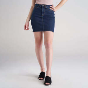 กระโปรงผ้ายีนส์เอวสูงสำหรับผู้หญิงกระโปรงยีนส์ขนาดเล็กผ้ายืดเอวสูงมาใหม่กระโปรงยีนส์ฟอกสีอ่อนสำหรับฤดูร้อนและฤดูใบไม้ร่วง - Product Image 3