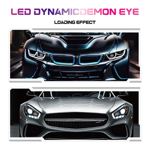 Phổ <span class=keywords><strong>LED</strong></span> Devil Eye Đèn pha Kit cho xe ống kính máy chiếu với ứng dụng điều khiển & năng động chế độ chiếu sáng DIY Hỗ trợ nhà máy bán hàng - Product Image 6