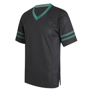 2025, diseño personalizado, cuello en V, tela de malla, ropa de fútbol, camiseta transpirable que absorbe el sudor, camiseta de malla de fútbol americano para hombres - Product Image 1