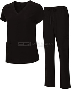 Uniformes Médicos de Manga Corta para Hospital, Diseño Personalizado, Parte Superior y Pantalones, Uniformes de Doctor en Oferta, Uniformes de Enfermería Médica - Product Image 5