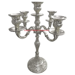 Bougeoir Candélabre Décoratif d'Intérieur en Métal Élégant Bougeoir de Noël pour les Mariages et les Fêtes - Product Image 3