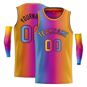 Uniforme à séchage rapide propres conceptions maillot de basket-ball maillot de basket-ball Sublimation tissu respirant 100% tissu Polyester - Product Image 4