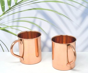 Vente chaude Écologique Fabriqué À La Main Pur Cuivre Tasses Gobelets Julep et Mule Tasses 301-400ml Direct Usine En Gros - Product Image 2