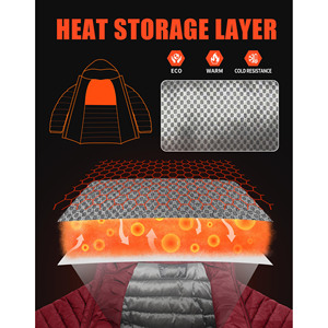 Veste d'hiver légère et respirante pour homme avec logo personnalisé, en nylon, à capuche, style bulle, veste matelassée pour homme avec capuche - Product Image 2