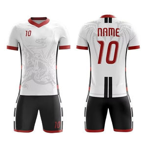 2025 nuevos diseños al por mayor uniforme de fútbol Unisex cómodo conjunto con cuello en V ropa deportiva transpirable que absorbe la humedad para adultos equipo - Product Image 5
